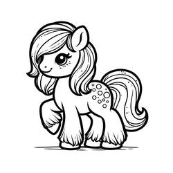 Pony (Animals) coloring page #210322 to print and color