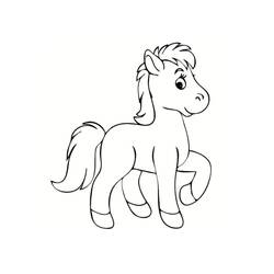 Pony (Animals) coloring page #210329 to print and color