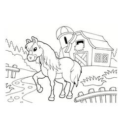 Pony (Animals) coloring page #210341 to print and color