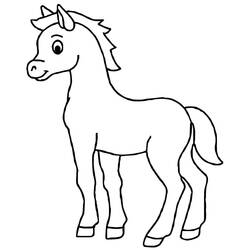 Pony (Animals) coloring page #214227 to print and color