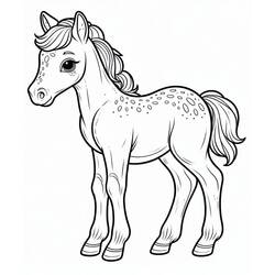 Pony (Animals) coloring page #214229 to print and color