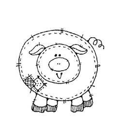 Coloring page: Pork (Animals) #17634 - Printable coloring pages