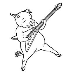 Coloring page: Pork (Animals) #17649 - Free Printable Coloring Pages