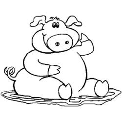 Coloring page: Pork (Animals) #17735 - Free Printable Coloring Pages