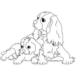 Coloring page: Puppy (Animals) #2892 - Printable coloring pages