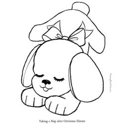 Coloring page: Puppy (Animals) #2901 - Free Printable Coloring Pages
