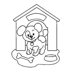 Coloring page: Puppy (Animals) #2912 - Free Printable Coloring Pages