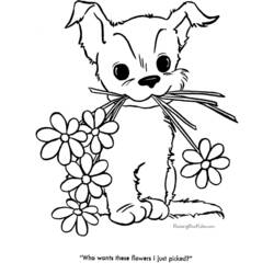 Coloring page: Puppy (Animals) #2918 - Free Printable Coloring Pages