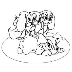 Coloring page: Puppy (Animals) #2919 - Printable coloring pages