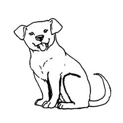 Coloring page: Puppy (Animals) #2920 - Printable coloring pages
