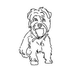 Coloring page: Puppy (Animals) #2972 - Free Printable Coloring Pages