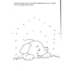 Coloring page: Puppy (Animals) #2993 - Free Printable Coloring Pages