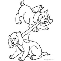 Coloring page: Puppy (Animals) #3020 - Free Printable Coloring Pages