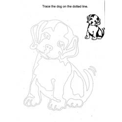 Coloring page: Puppy (Animals) #3058 - Free Printable Coloring Pages