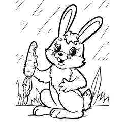 Rabbit (Animals) coloring page #177185 to print and color