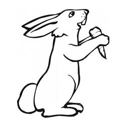 Rabbit (Animals) coloring page #177187 to print and color