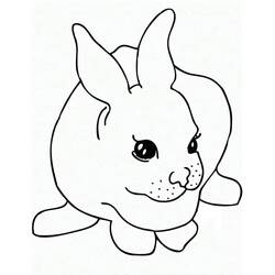 Rabbit (Animals) coloring page #177194 to print and color