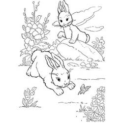 Rabbit (Animals) coloring page #177199 to print and color