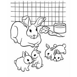 Rabbit (Animals) coloring page #177200 to print and color