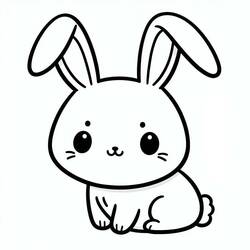 Rabbit (Animals) coloring page #216895 to print and color