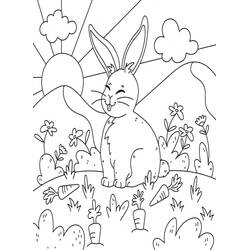 Rabbit (Animals) coloring page #216908 to print and color