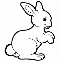 Coloring page: Rabbit (Animals) #9505 - Printable coloring pages