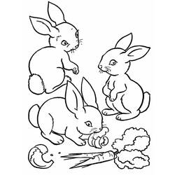 Coloring page: Rabbit (Animals) #9522 - Printable coloring pages