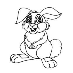 Coloring page: Rabbit (Animals) #9525 - Free Printable Coloring Pages
