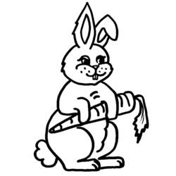 Coloring page: Rabbit (Animals) #9541 - Free Printable Coloring Pages