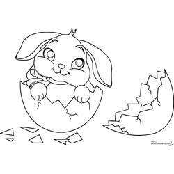 Coloring page: Rabbit (Animals) #9553 - Printable coloring pages