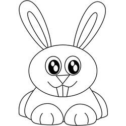 Coloring page: Rabbit (Animals) #9563 - Printable coloring pages