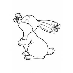 Coloring page: Rabbit (Animals) #9565 - Printable coloring pages