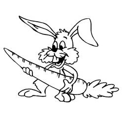 Coloring page: Rabbit (Animals) #9571 - Free Printable Coloring Pages