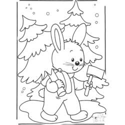 Coloring page: Rabbit (Animals) #9574 - Free Printable Coloring Pages