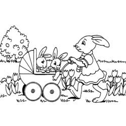 Coloring page: Rabbit (Animals) #9576 - Printable coloring pages