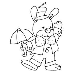 Coloring page: Rabbit (Animals) #9579 - Free Printable Coloring Pages