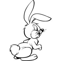 Coloring page: Rabbit (Animals) #9585 - Printable coloring pages