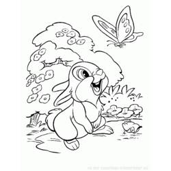 Coloring page: Rabbit (Animals) #9592 - Printable coloring pages