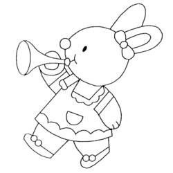 Coloring page: Rabbit (Animals) #9594 - Free Printable Coloring Pages