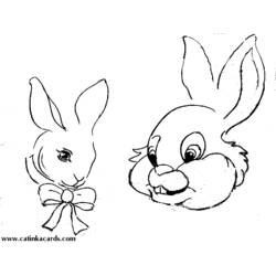 Coloring page: Rabbit (Animals) #9595 - Free Printable Coloring Pages