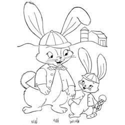 Coloring page: Rabbit (Animals) #9596 - Free Printable Coloring Pages