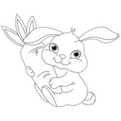 Coloring page: Rabbit (Animals) #9613 - Printable coloring pages