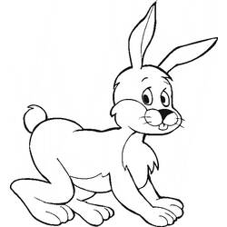 Coloring page: Rabbit (Animals) #9615 - Free Printable Coloring Pages