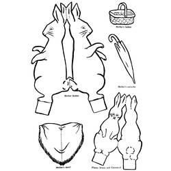 Coloring page: Rabbit (Animals) #9620 - Free Printable Coloring Pages