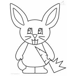 Coloring page: Rabbit (Animals) #9622 - Free Printable Coloring Pages