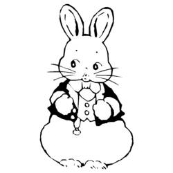 Coloring page: Rabbit (Animals) #9627 - Free Printable Coloring Pages