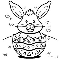 Coloring page: Rabbit (Animals) #9630 - Printable coloring pages