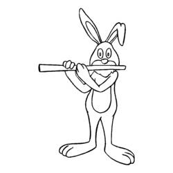 Coloring page: Rabbit (Animals) #9639 - Free Printable Coloring Pages