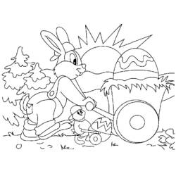 Coloring page: Rabbit (Animals) #9642 - Free Printable Coloring Pages