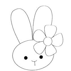 Coloring page: Rabbit (Animals) #9644 - Printable coloring pages